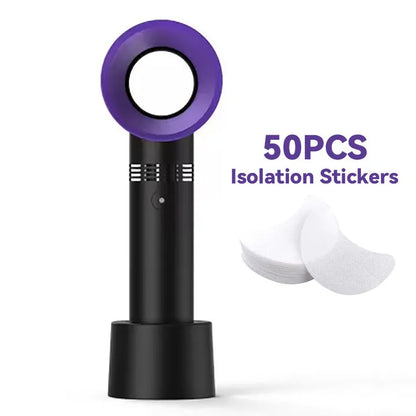 Mini Handheld Eyelash Blower Bladeless Fan