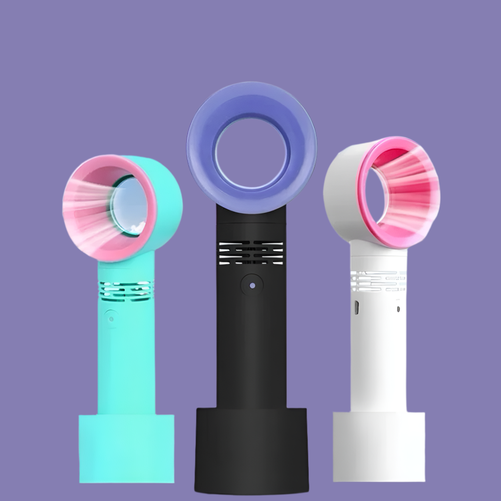 Mini Handheld Eyelash Blower Bladeless Fan