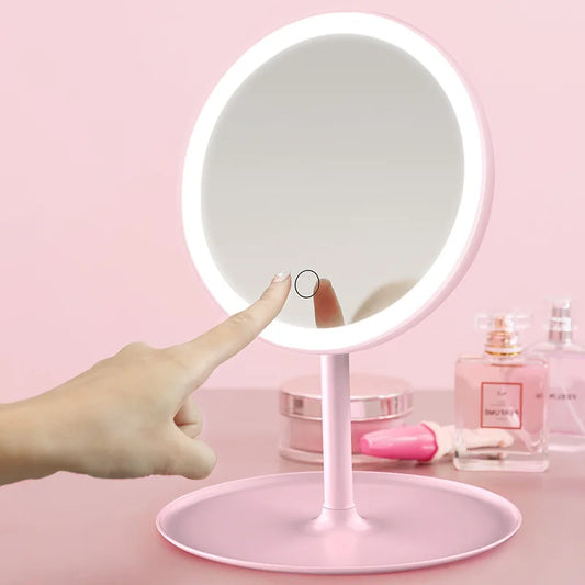 Touch LED Makeup Mirror with Adjustable Light