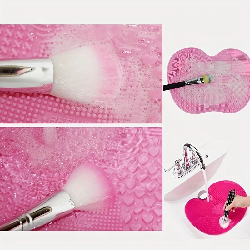 Silicone Apple Brush Cleaner Pad