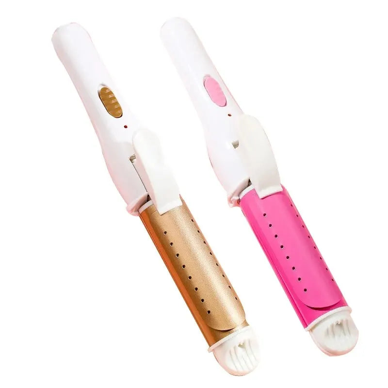 2-in-1 Hair Straightener and Curler Electric Splint Curling Stick