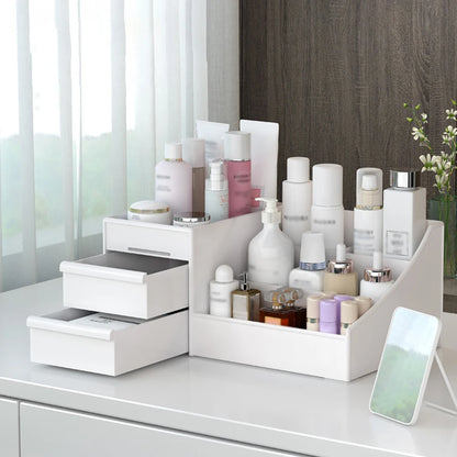 White Drawer Makeup Storage Box