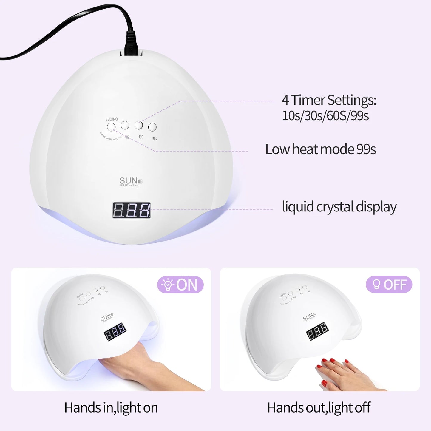 48W UV LED Nail Lamp